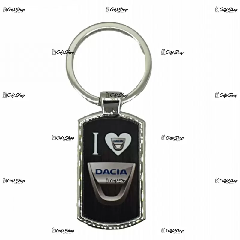 Dacia, breloc din metal cu mesaj